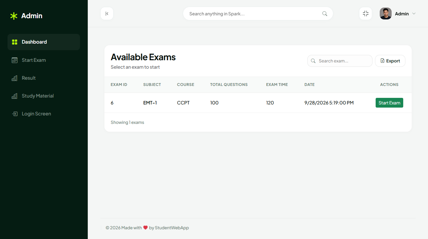 Institute Management Software Screenshot 1